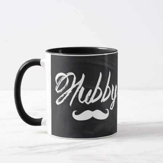 Mustache Groom Honeymoon hubby Tasse (Links)