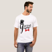 Mustache Groom T-Shirt (Vorne ganz)