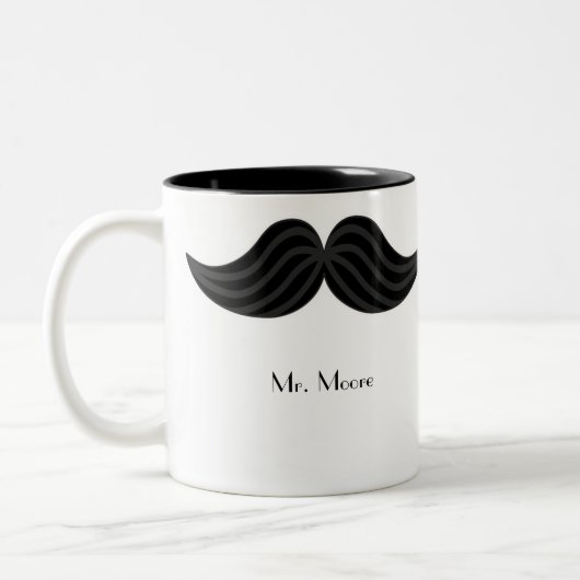 Mustache Grooms rechtsgerichtete Tasse (Links)
