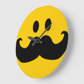 Mustache Große Wanduhr (Winkel)