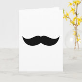 Mustache Grußkarte Karte (Gelbe Blume)