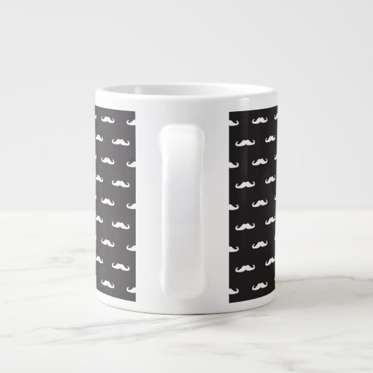 Mustache-Hipster Jumbo-Tasse (Rückseite)