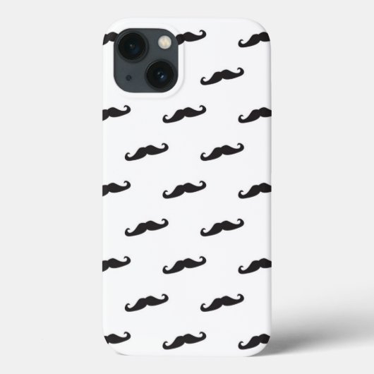 Mustache-Hipster Muster 2 Case-Mate iPhone Hülle (Rückseite)