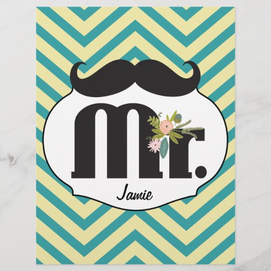 Mustache Hipster Pattern (Vorderseite)