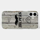 Mustache Hipster Pattern Case-Mate iPhone Hülle (Rückseite (Horizontal))