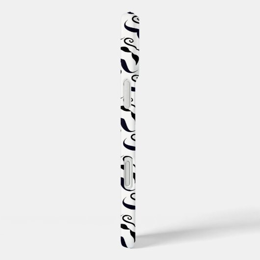 Mustache Hipster Pattern Case-Mate iPhone Hülle (Rückseite / Rechts)