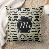 Mustache Hipster Pattern Kissen (Decke)