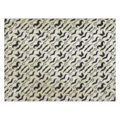 Mustache Hipster Pattern Tischdecke (Vorderseite (Horizontal))