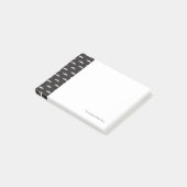 Mustache-Hipster Post-it Klebezettel (angewinkelt)