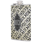 Mustache Hipster Vintag Retro Flachmann (Links)