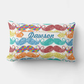 Mustache Hipster Vintag Retro Lendenkissen (Vorderseite)