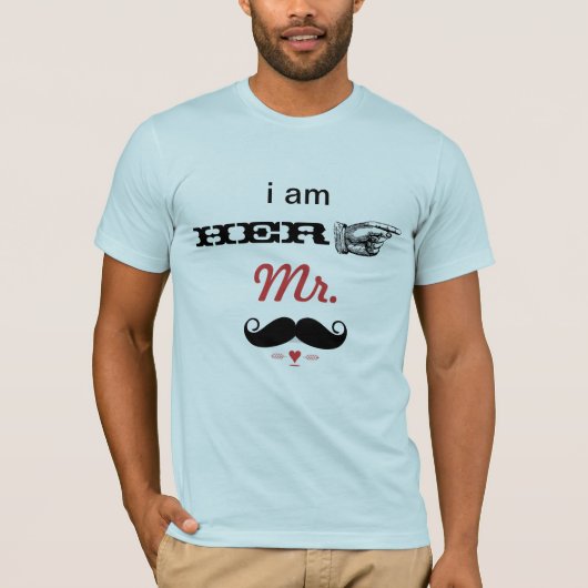 MUSTACHE Ich bin IHR Foto Props T-Shirt (Vorderseite)