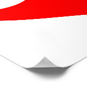 Mustache im Herzen Poster (Ecke)