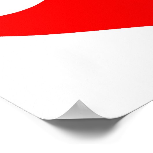 Mustache im Herzen Poster (Ecke)