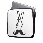Mustache-individueller Laptop-Ärmel Laptopschutzhülle (Vorderseite Links)