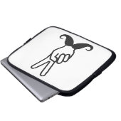 Mustache-individueller Laptop-Ärmel Laptopschutzhülle (Vorne Knopf)