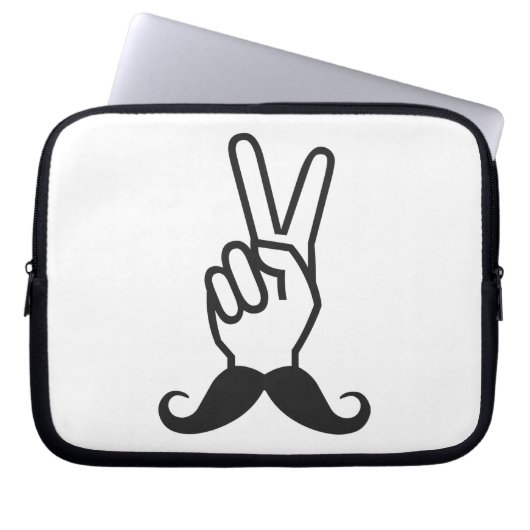 Mustache-individueller Laptop-Ärmel Laptopschutzhülle (Vorderseite)