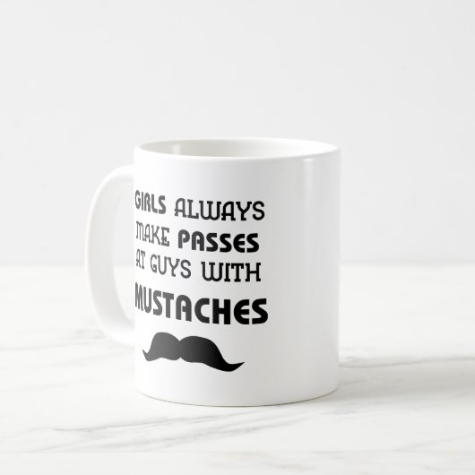Mustache Kaffeetasse (Vorderseite Links)