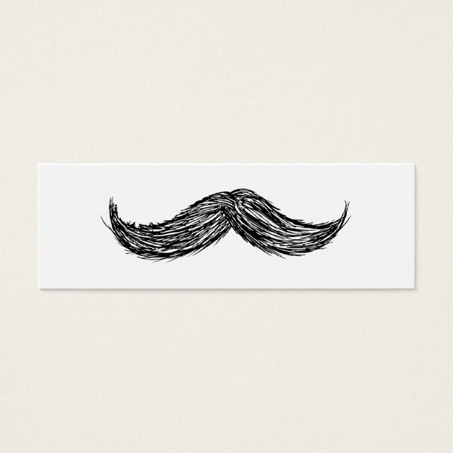 Mustache-Karte (Vorderseite)