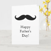 Mustache Karte (Gelbe Blume)