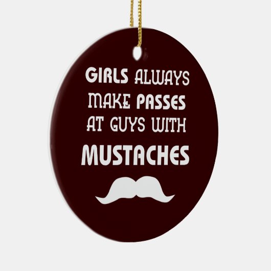 Mustache Keramikornament (Rechts)