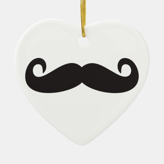 Mustache Keramikornament (Vorne)
