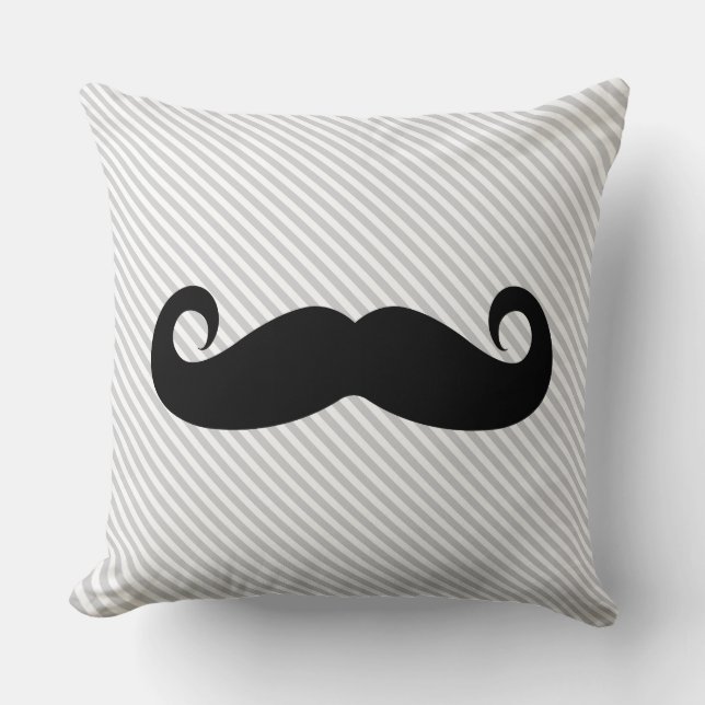 Mustache Kissen (Vorderseite)