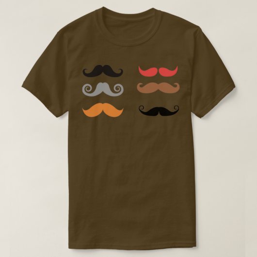 Mustache-Kompilierung T-Shirt (Design vorne)