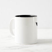 Mustache Lefty Groom-Tasse Zweifarbige Tasse (Vorderseite Links)
