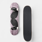 Mustache Leopard Wood Vintag #2 Skateboard (Vorne)