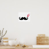 Mustache Liebe Poster (Küche)