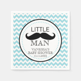 Mustache Lil' Little Man Baby Shower Thema Junge Serviette