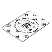 Mustache Lil Man Baby Boy Stats Notizblock (Linke Seite)