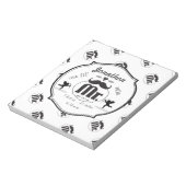 Mustache Lil Man Baby Boy Stats Notizblock (Rotiert)