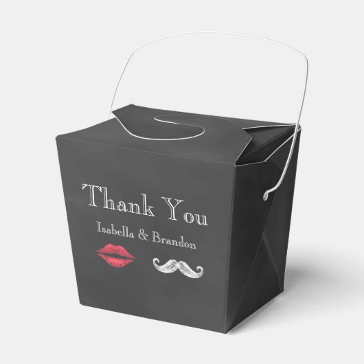 Mustache & Lips Gefälligkeitsbox 2 Geschenkschachtel (Vorderseite)