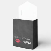 Mustache & Lips Gefälligkeitsbox Geschenkschachtel (Geöffnet)