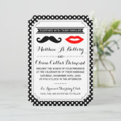Mustache & Lips Hochzeit Einladungen (Stehend Vorderseite)