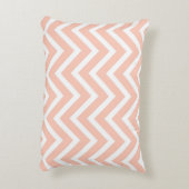 Mustache & Lips Mr. & Mrs Peach Zickzack Wedding Zierkissen (Rückseite(Vertikal))