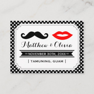 Mustache & Lips Platzkarten