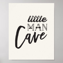 Mustache Little Man Cave Boy Baby Kinderzimmer Art Poster