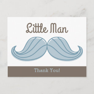 Mustache Little Man Postkarte