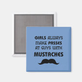 Mustache Magnet (Vorderseite/Rückseite)