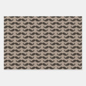 Mustache Mania Geschenkpapier Set (Vorderseite 3)