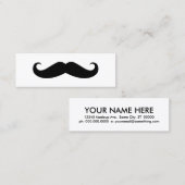 Mustache Mini Visitenkarte (Vorne/Hinten)