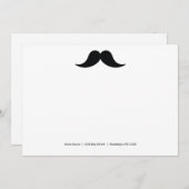 Mustache Mitteilungskarten (Vorne/Hinten)