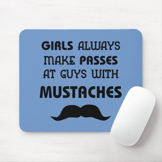 Mustache Mousepad (Mit Mouse)