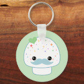 Mustache Mushroom Schlüsselanhänger (Vorderseite)