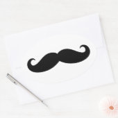 Mustache Mustache, Mustache-Design Ovaler Aufkleber (Umschlag)