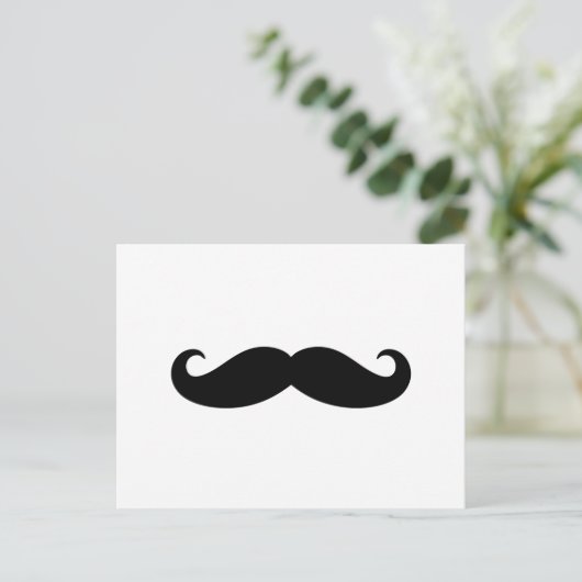 Mustache Mustache, Mustache-Design Postkarte (Stehend Vorderseite)