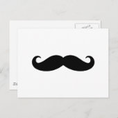 Mustache Mustache, Mustache-Design Postkarte (Vorne/Hinten)